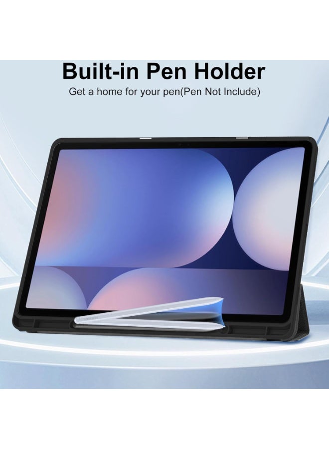 FITIT حافظة كتاب لجهاز سامسونج جالاكسي تاب S10 بلس/ S9 بلس 12.4 بوصة، غطاء واقي مع قاعدة ثلاثية الطي مع خاصية الاستيقاظ/ النوم التلقائي، يدعم شحن قلم S – أسود - Image 4