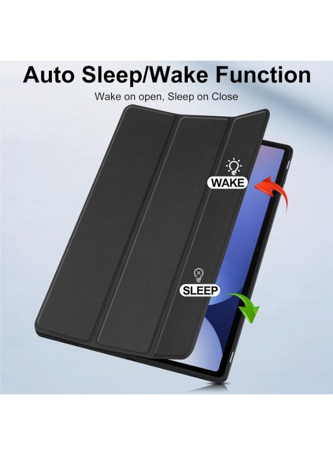 FITIT حافظة كتاب لجهاز سامسونج جالاكسي تاب S10 بلس/ S9 بلس 12.4 بوصة، غطاء واقي مع قاعدة ثلاثية الطي مع خاصية الاستيقاظ/ النوم التلقائي، يدعم شحن قلم S – أسود - Image 3