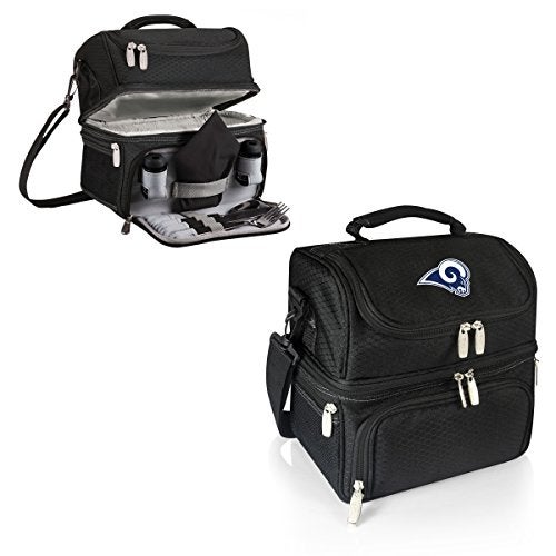 PICNIC TIME Black Los Angeles Rams Pranzo Lunch Tote - Image 2