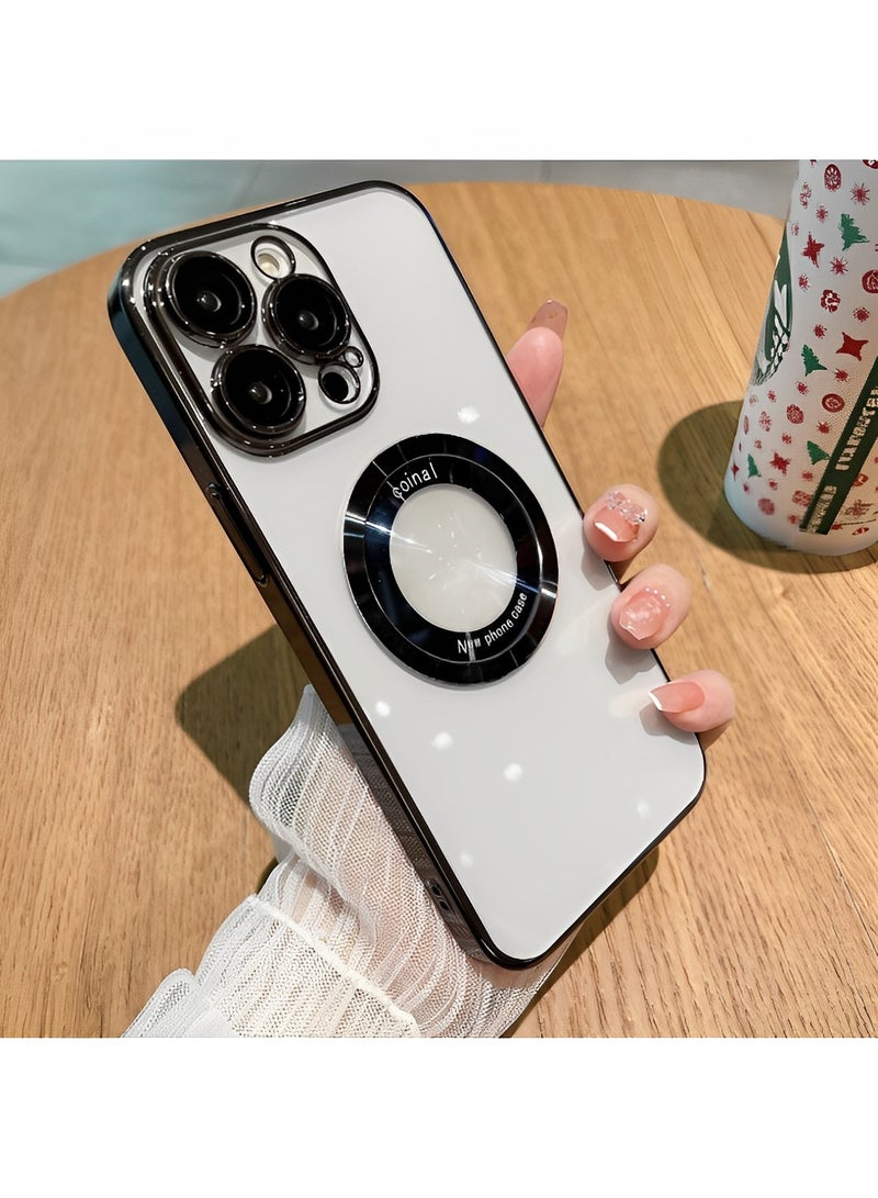 REOCLE iPhone Case with Camera Lens Protector Soft Clear Back Cover Luxury for iPhone 13 Pro Max Plus Phone Cases - Image 2