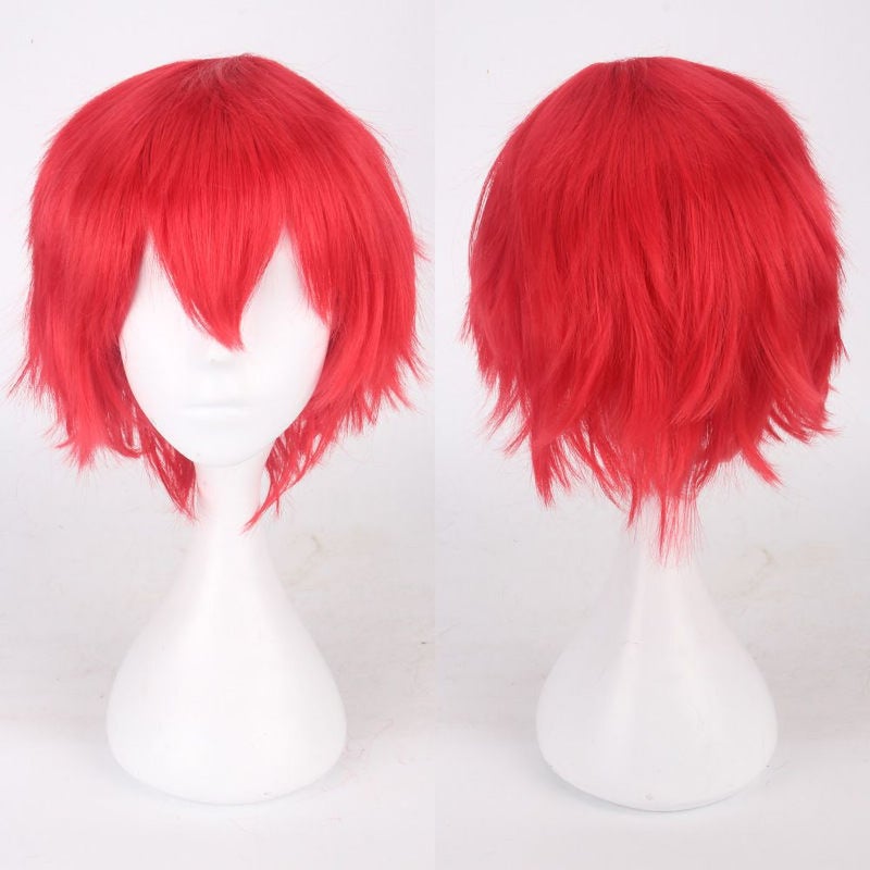 Halloween Short Red cosplay Wig - Image 2