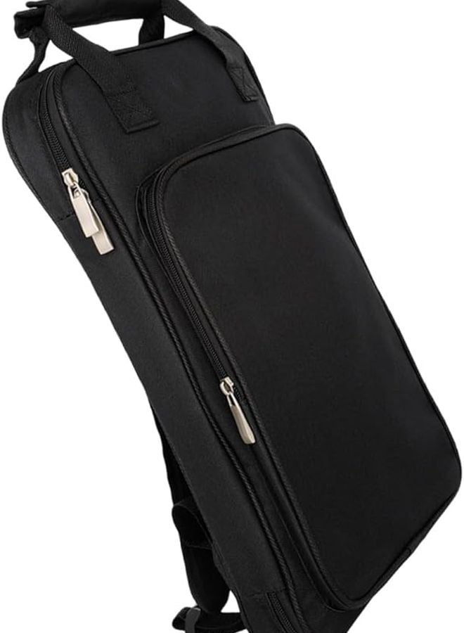 Large Capacity Drumstick Storage Bag With Shoulder Strap Thick Oxford Cloth Black - Image 1