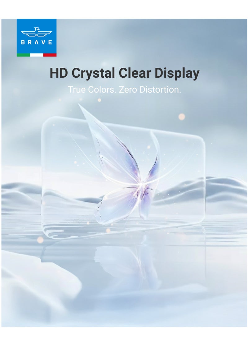 Brave iPhone 17 Pro Max HD Tempered Glass Screen Protector - Edge-to-Edge Full Coverage for Complete Protection, HD Clear Display, 9H Hardness Scratch Resistant, Anti-Fingerprint & Smudge-Free, Smooth Touch, Face ID Compatible, Bubble-Free Installation with Tray, Slim, Durable & Case Friendly Design (Clear) - Image 4