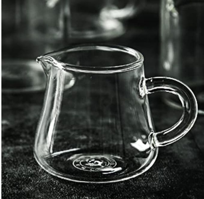 Mozacona 4pcs Mini Glass Creamer Pitcher Sauce Serving Pitcher Creamer Jug with Handle,2oz - Image 3
