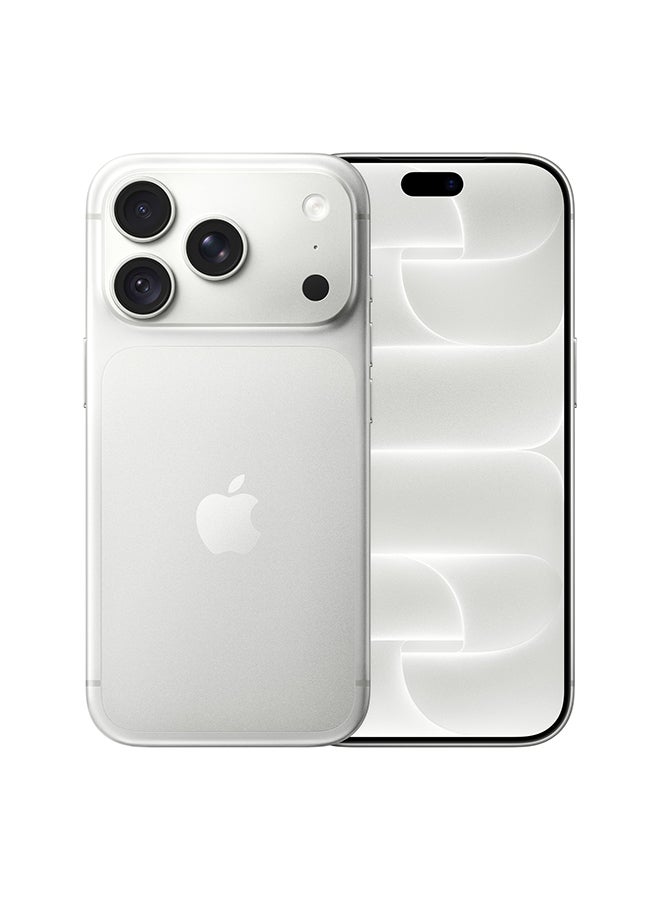 ابل  iPhone 18 Pro 256GB (eSIM only) Silver 5G With FaceTime - Middle East Version - Image 1