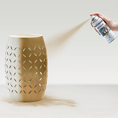 RUST-OLEUM رش طلاء معدني من راست-أوليوم 313142 يوقف الصدأ، 11 أونصة، برونزي شامبانيا - Image 5