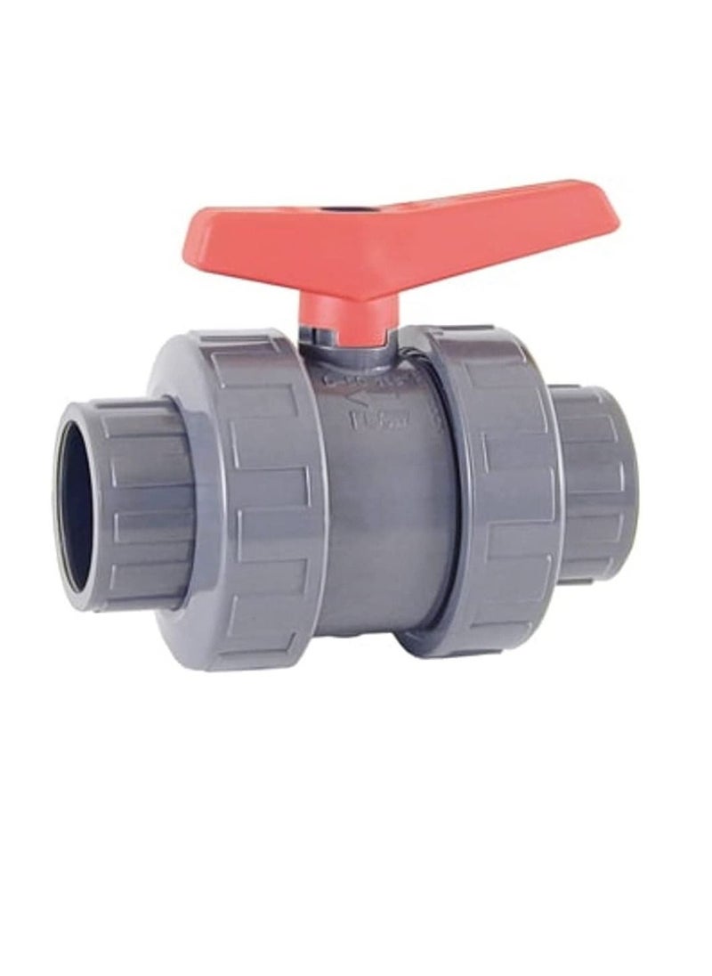 PVC Cepex PVC Heavy Duty Water Supply Pipe Fittings for Swimming Pool, Agriculture, Irrigation & Commercial Plumbing Use (1/2 Inch, Union Ball Valve (Anti Block))  - Image 1