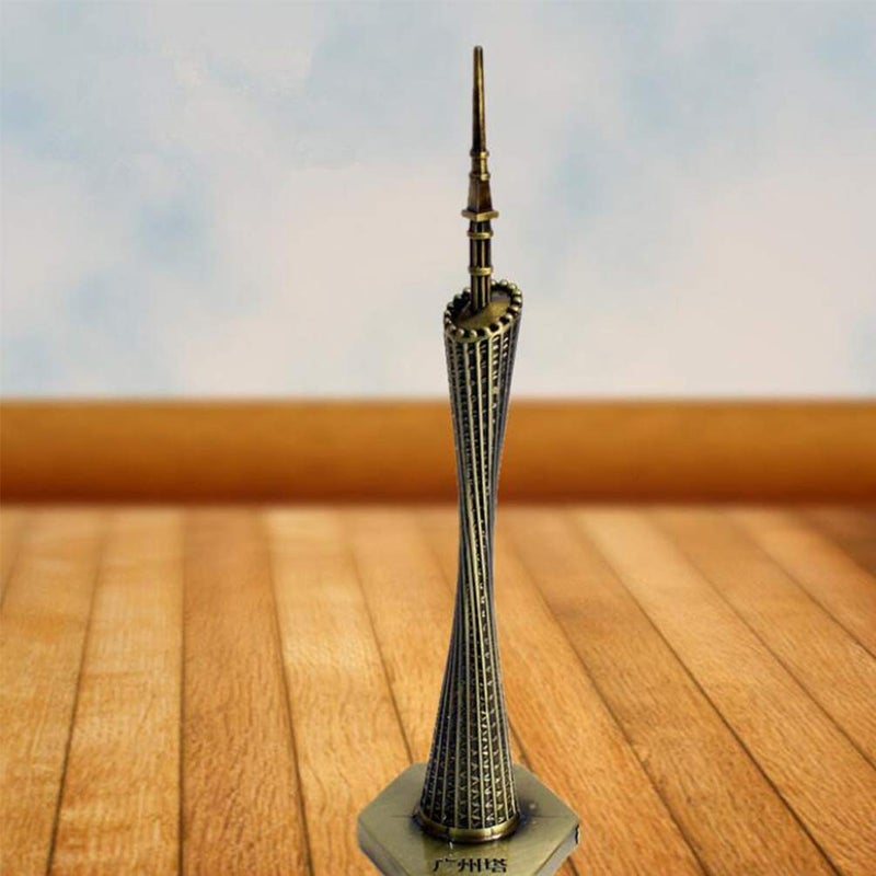 Tej Gifts China Canton Tower Metal StatueShowpiece Sculpture for Home Decor Tabletop Offices Ideal Gifting Item for Any Occasion Monument D4 - Image 3