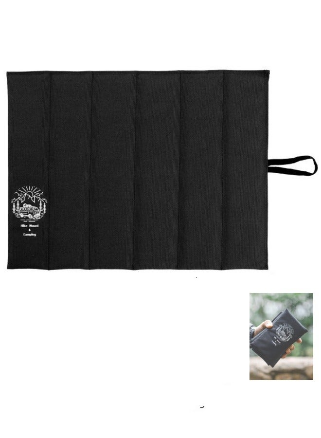 2-pack outdoor moisture-proof cushion ultra-light Oxford cloth portable folding cushion camping beach thickened insulation cushion mountaineering hiking - Image 1