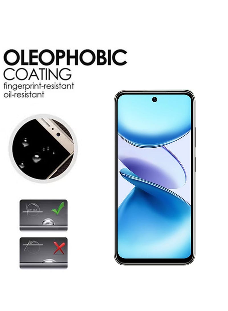 Waldic 2 Pack Screen Protector for Infinix Smart 9 | Tempered Glass Available in Combo Pack Compatible with Infinix Smart 9 | Screen Protector Full HD Quality Tempered Glass Anti-Scratch Edge to Edge Coverage with Easy Installation Kit - Black - Image 4