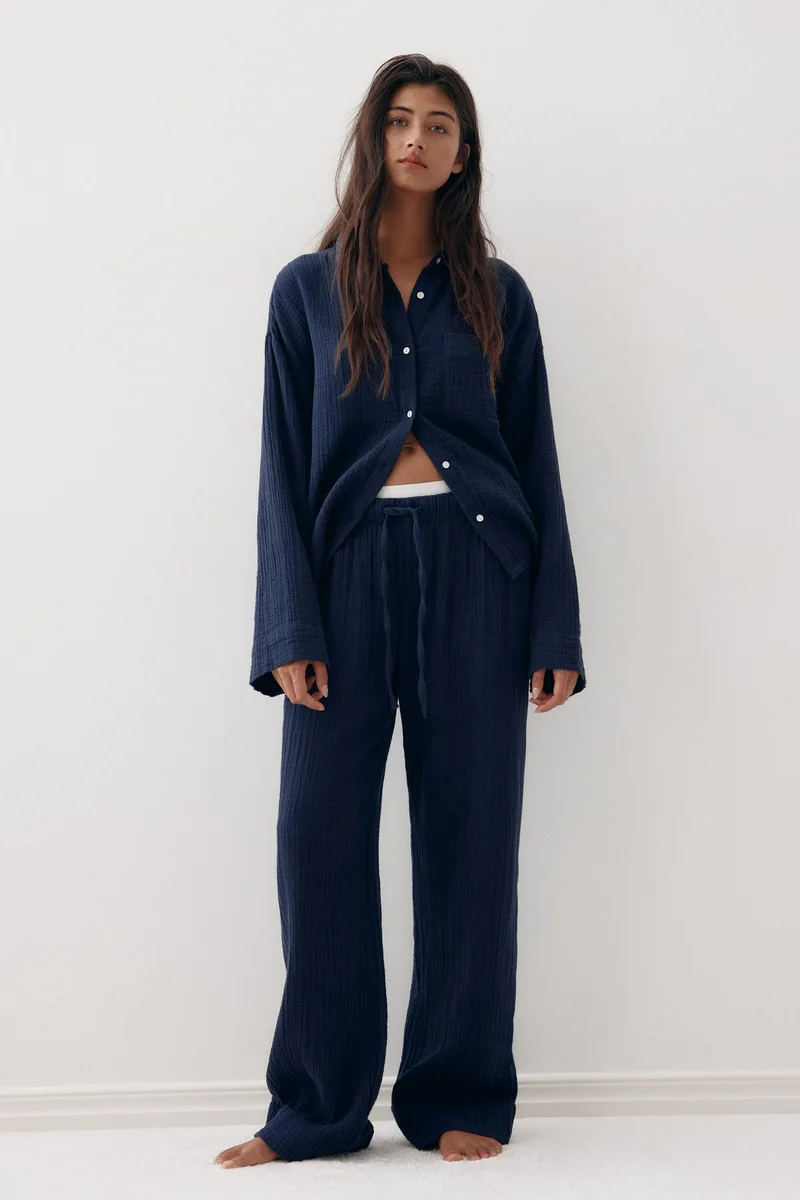 H&M Cotton muslin pyjamas