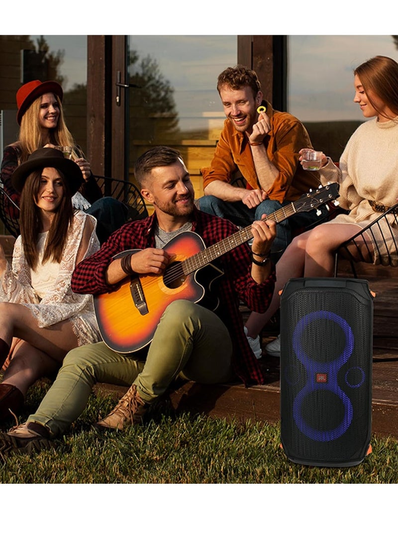 Suitable for JBL Partybox 110 speaker removable protective cover, karaoke audio mesh dust cover (black) - Image 2