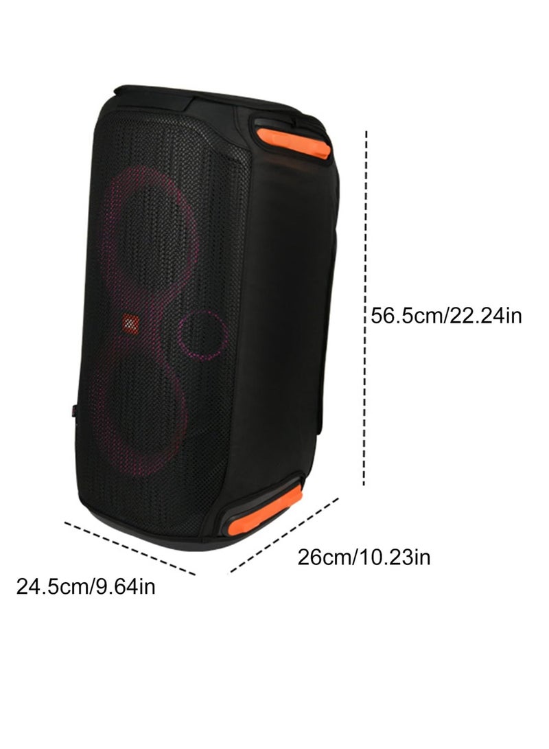 Suitable for JBL Partybox 110 speaker removable protective cover, karaoke audio mesh dust cover (black) - Image 3