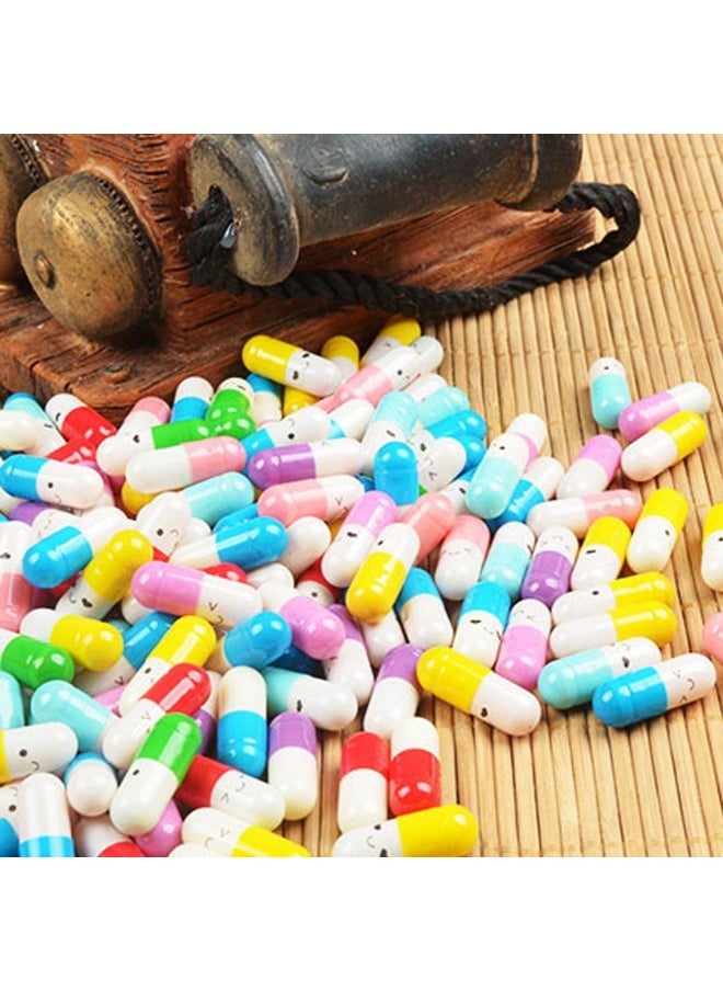 PartyYeah 100 Pcs Tiny Love Message Capsule Letter In A Bottle Cute Love Friendship Half Pill In Random Colour  - Image 4