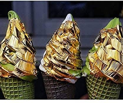 GSWC Edible Gold Leaves 24k Pure Gold Vark 50MMx50MM 25 sheets for cake sweets ayurvedic medicine face treatment anti aging spa - Image 4