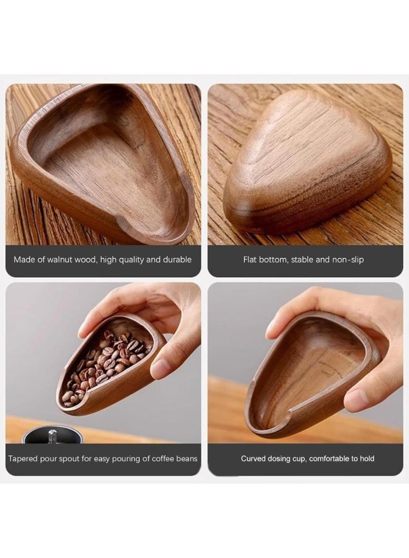 حياة كومفورت كوب جرعات حبوب القهوة والجوز، مجموعة هدايا من ملحقات بار القهوة، وعاء جرعات خشبي لجرعة واحدة، صينية قياس القهوة - Image 3