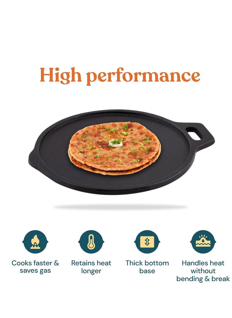 CAST IRON DOSA TAWA PAN DOSA KALLU 12inches