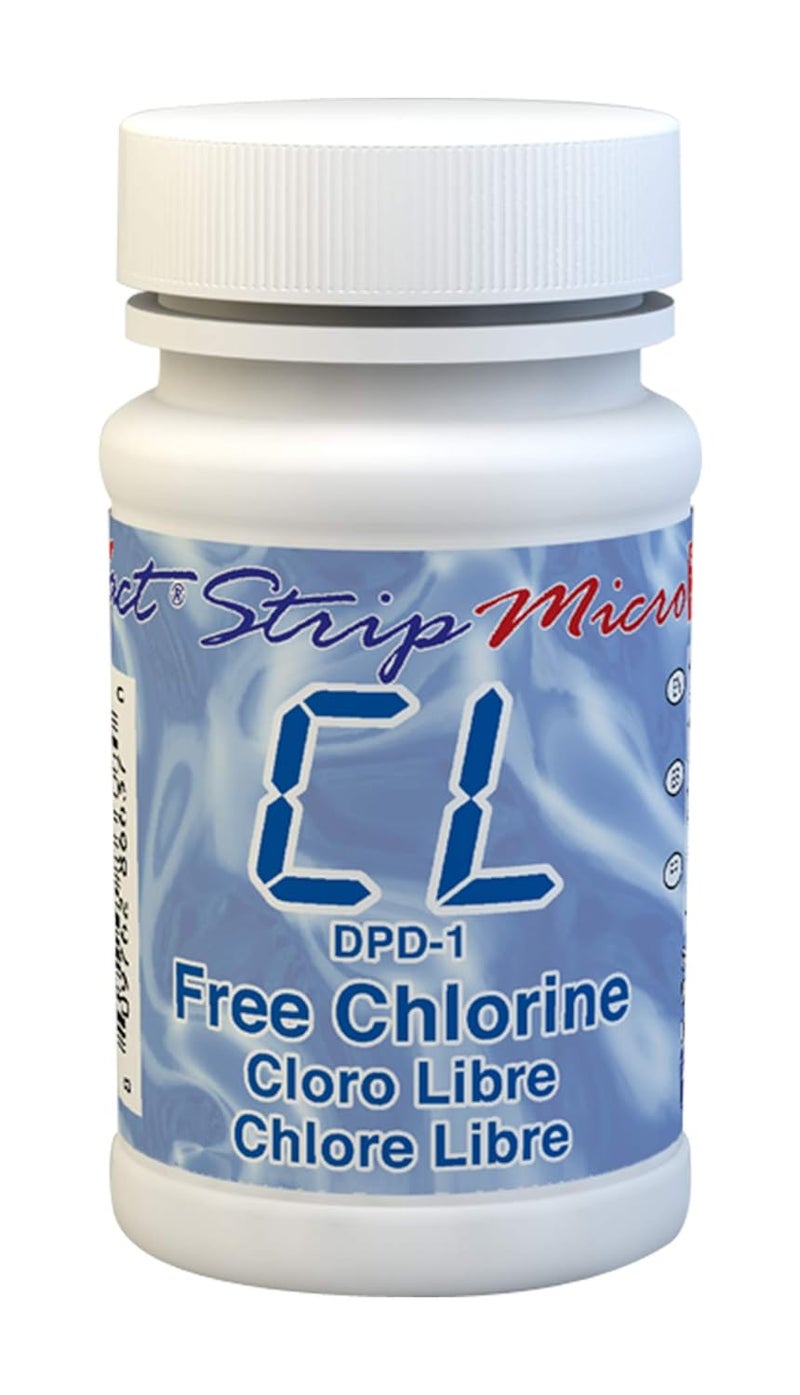 Industrial Test Systems eXact 486637 DPD-1 Micro Free Chlorine Test Strips for Photometers - 100 Tests - Image 1