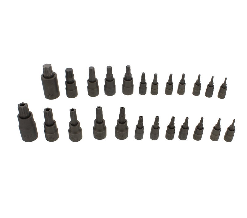 ABN Star Torx Bit Socket 52-Piece Set – SAE 1/4, 3/8, 1/2in 4-Point Square Drive T6–T70, E4–E24, TP8–TP60, TT8–TT60 - Image 5
