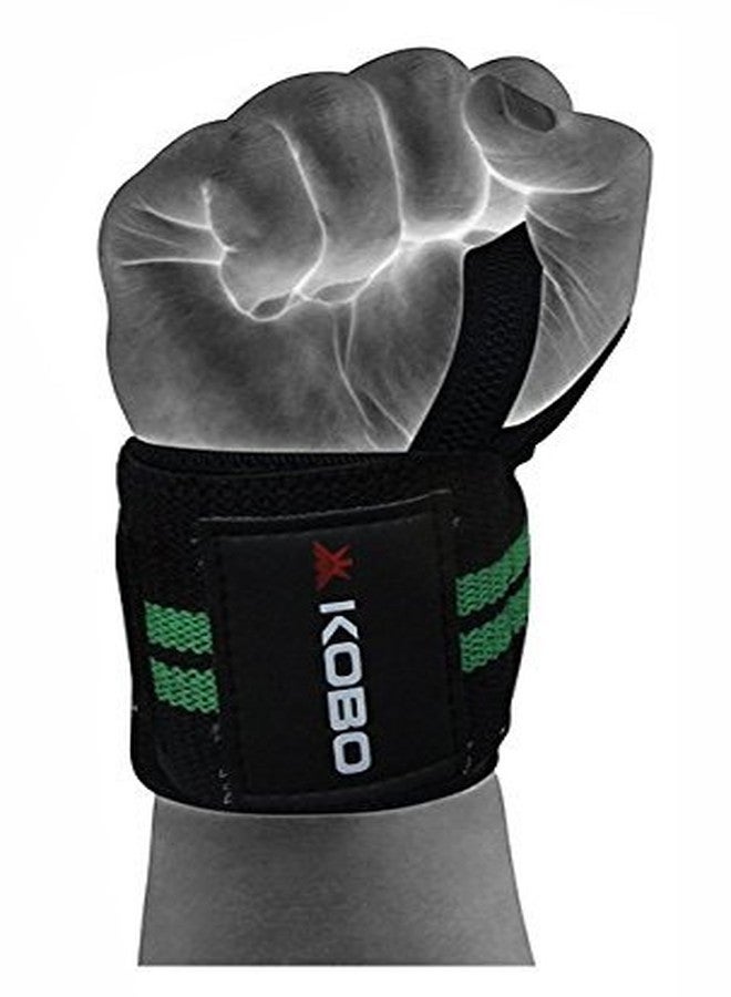 كوبو قفازات Kobo WTA-04 Power Cotton Gym Support مع دعم للإبهام (أسود) - Image 5