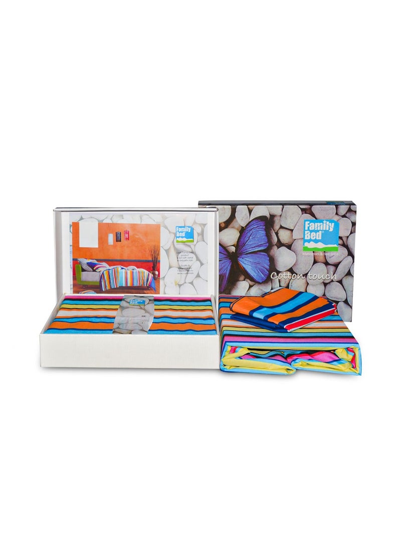 Family Bed - stick Bed sheet Cotton 3 pieces size 120 x 200 cm Model 133 from Family Bed - Image 1