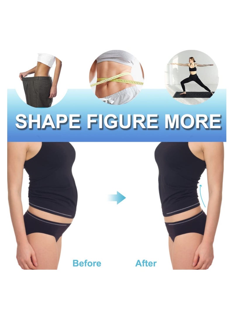 SOLARAE Waist Trainer for Women Men Waist Trimmer Cincher with Dual Belly Band Adjustable Body Shaper Weight Loss Waist Tummy Cincher Slimming Sauna Sweat Belt Fitness Workout Gym XL - Image 4