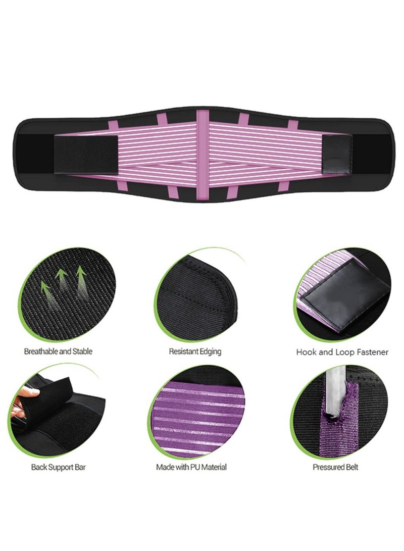 SOLARAE Waist Trainer for Women Men Waist Trimmer Cincher with Dual Belly Band Adjustable Body Shaper Weight Loss Waist Tummy Cincher Slimming Sauna Sweat Belt Fitness Workout Gym XL - Image 5