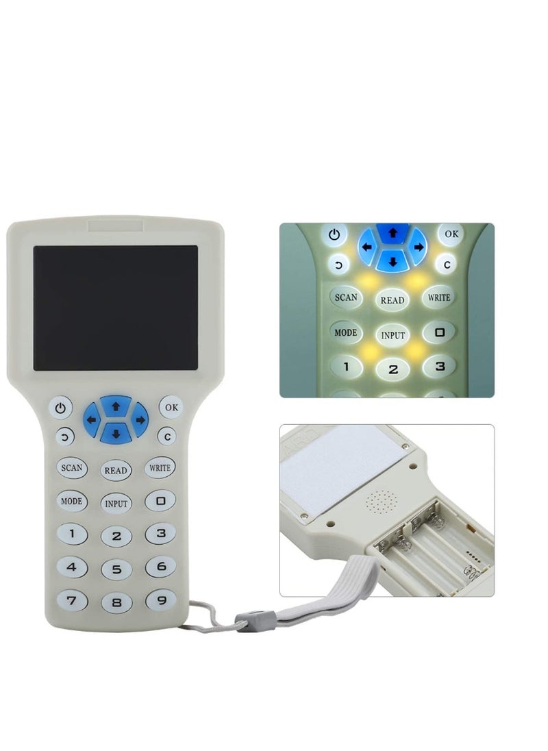 althiqahkey - Handheld IC/ID/HID/UID RFID Access Control Card Reader Writer Copier Duplicator With USB Cable For 125Khz 13.56Mhz HID IC ID Cards, ATTACHED cards - Image 1