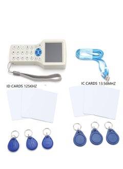 althiqahkey Handheld IC/ID/HID/UID RFID Access Control Card Reader Writer Copier Duplicator With USB Cable For 125Khz 13.56Mhz HID IC ID Cards, ATTACHED cards  - Image 1