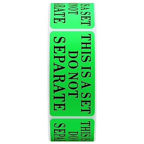 Hybsk 1" x 2" Fluorescence Green This is a Set Do Not Separate Labels, Quantity Discounts,Sold As Set Labels, Shipping Labels,Total 500 Per Roll (Fluorescence Green) - Image 2