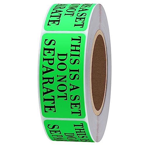 Hybsk 1" x 2" Fluorescence Green This is a Set Do Not Separate Labels, Quantity Discounts,Sold As Set Labels, Shipping Labels,Total 500 Per Roll (Fluorescence Green) - Image 3