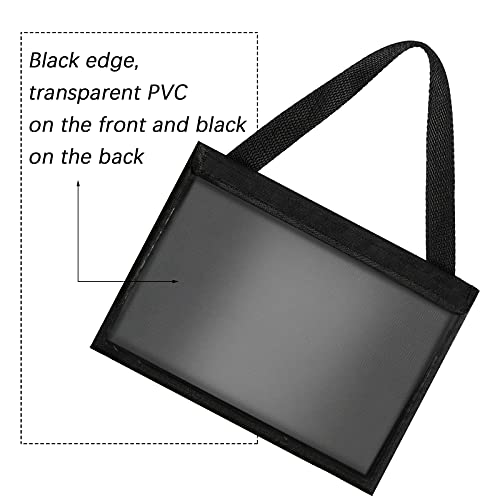 Frienda License Plate Holder with Hanging Strap Dealer Plate Holder Test Drive Tag Bag Black Frame Cover and Bracket for Car SUV Truck - Image 2