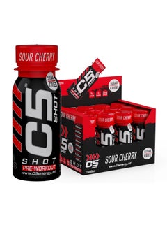 C5 EXTREME C5 SHOT Pre-Workout Drink | 80ml Liquid Energy Shot | 200mg Caffeine, Beta-Alanine, Creatine, Citrulline | Sugar Free | Zero Calories (Pack of 12, Sour Cherry)  - Image 1