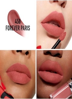 Dior Addict Rouge Dior Forever Liquid Lipstick 458 Forever Paris – 6ml | Ultra-Pigmented, Transfer-Proof, Long-Lasting Matte Finish  - Image 2