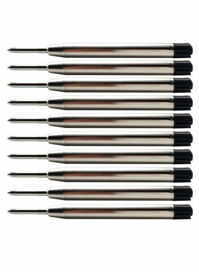 GARASANI 10 Pack Ball Point Pen Refills, Medium Point, Black Ink (Black 3.8inch) - Image 1