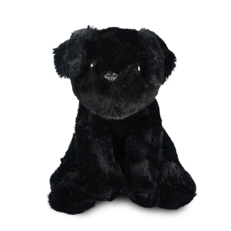 WEIGEDU Small Retrievers Labs Labrador Puppy Dog Stuffed Animals Plush Toys for Kids Boys Girls Birthday Bedtime Easter, 7.9" Black - Image 1