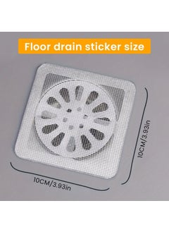MOROVIK MOROVIK 20Pack Disposable Shower Drain Hair Catcher Drain Hair Catcher Waterproof Mesh Stickers for Bathroom Accessories Apartment Essentials for Kitchen Sink Bathtub 4 X 4 20  - Image 3