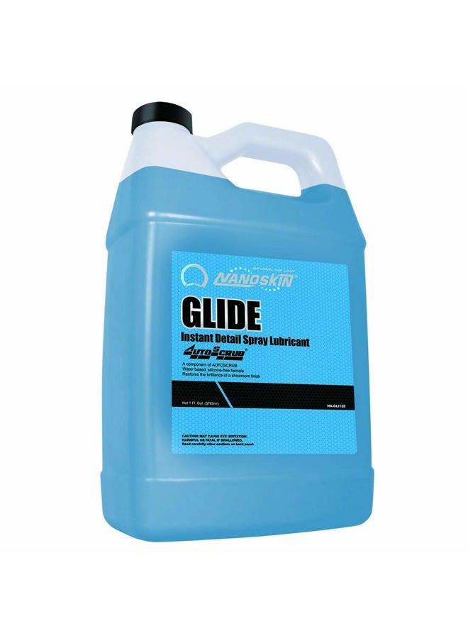 Nanoskin GLIDE Silicone Free Spray Detailer 1 Gallon - Use with Autoscrub/Clay Bar After Car Wash | Leaves No Residue Before Wax Sealant Coating | Automotive, Home, Garage, DIY & More | Concentrated