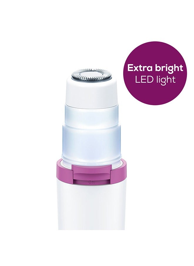 Beurer Facial Mini Hair Remover | Hl16 | Electric Facial Hair Removal For Women, Quick And Gentle, Finishing Touch For Upper Lips, Chin And Cheeks, Ideal For On-The-Go, With Smart White Light, White Color | Premium Facial Cleansing Tools  - Image 3