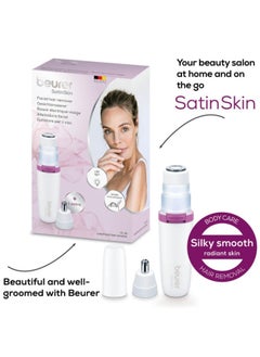 Beurer Facial Mini Hair Remover | Hl16 | Electric Facial Hair Removal For Women, Quick And Gentle, Finishing Touch For Upper Lips, Chin And Cheeks, Ideal For On-The-Go, With Smart White Light, White Color | Premium Facial Cleansing Tools  - Image 2