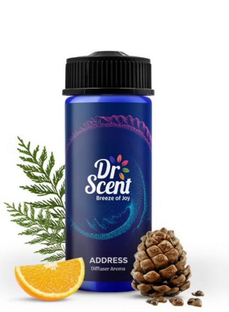 Dr Scent Breeze of Joy Diffuser Aroma Address Oil – Velvet Cedar, Citrus, and Cedarwood Fragrance | Made in the UAE (170ml) Perfect for Offices, Homes, Shops, Hotel Rooms & Small Lobbies - Image 1
