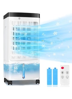 Yoawllty Evaporative Air Cooler with Timer & Remote, 3-in-1 Air Cooler High Cooling for Summer, 3-Speed Oscillating Air Circulator, Portable Cooler Fan for Bedroom, Kitchen, Office Indoor Use  - Image 1