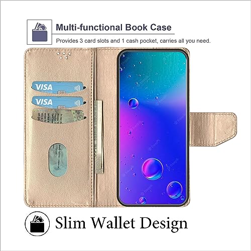 SBMS Flip Cover for Realme P4 5G (6.7-inch) Back Cover Case with Magnatic Closure | Inbuilt Stand | Card & Money Pocket (MultiBlack) - Image 4