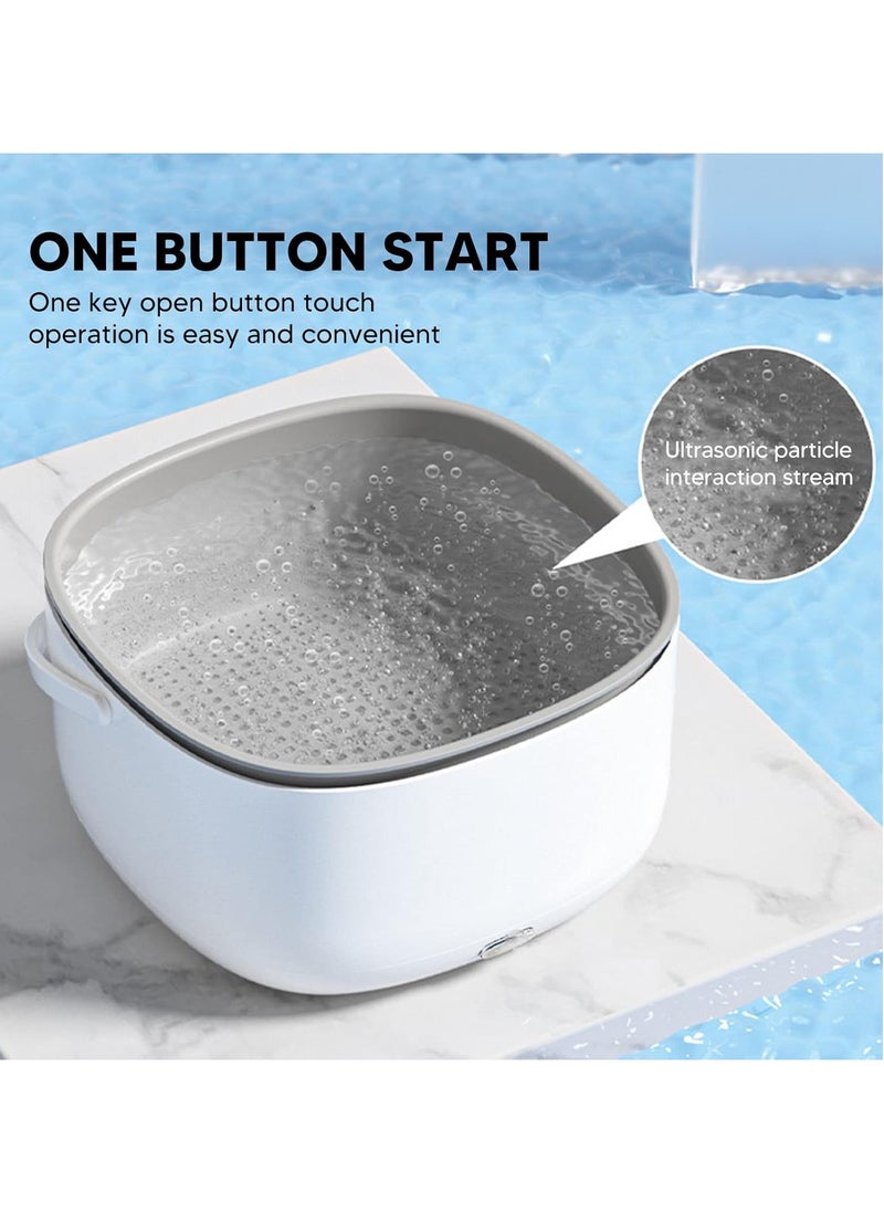 SMART HOME - Fruit and Vegetable Washing Machine, Ultrasonic Electric Vegetable Cleaning Basket Large Capacity Portable Fruit Cleaner Device Kitchen Supplies for Fruits Vegetables Seafood Meat - Image 1