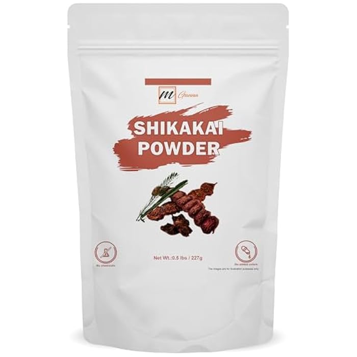 mGanna 100% Pure Shikakai/Acacia Concinna Powder for Hair Care | Natural Hair Cleanser & Conditioner 0.50 LBS / 227 GMS / 8 Oz - Image 1