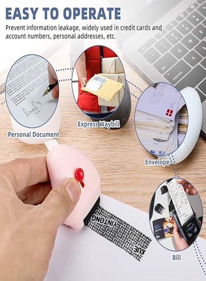 bosig® Identity Theft Protection Roller Stamp Wide, Design for Confidential ID Blackout Security, Anti Theft and Privacy Protection Blackout Theft Stamp Multi - Image 5
