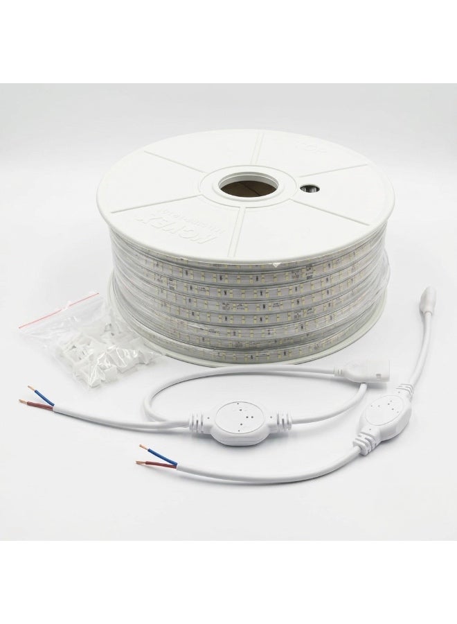 NOVEX 50M SMD LED Rope Light 10000K Cool White | 180 LEDs/M High Brightness LED Strip | IP65 Waterproof Outdoor & Indoor Decorative Lighting | Flexible LED Rope Light | NSMDRL-102-10K - Image 3