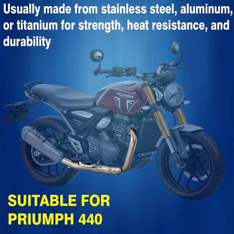 Asryd Stainless Steel High Performance Exhaust Middle Bend Pipe for triumph speed 400 Bend Pipe - Image 4