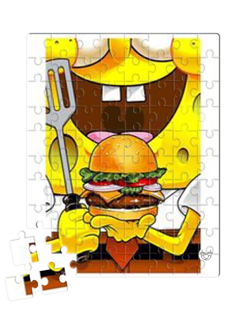 Reeman Design Puzzle printed with SpongeBob burger design 