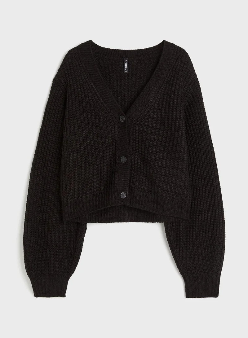 H&M Balloon Sleeve Knitted Cardigan